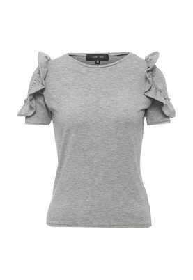 LOST INK  FRILL SHOULDER TEE